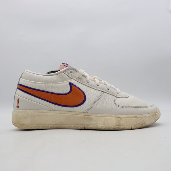 Nike Book 1 Valley Basketball Men's 10.5 White Purple Gold Sneakers FJ4249 106 - Picture 1 of 9